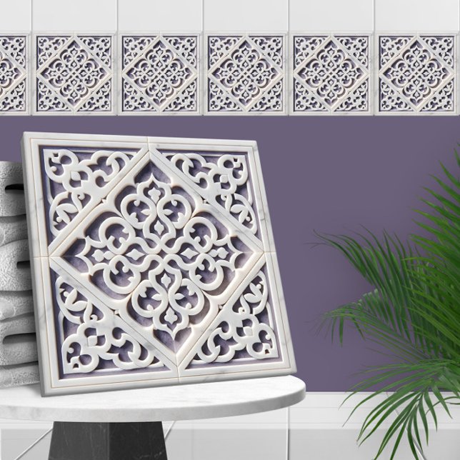 Moroccan Quatrefoil Ornament Ceramic Tile (Creator Uploaded)