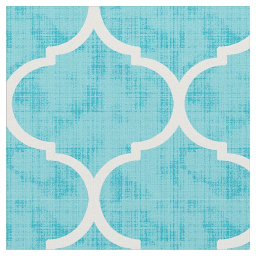 Moroccan Quatrefoil Tile Pattern Home Decor Fabric