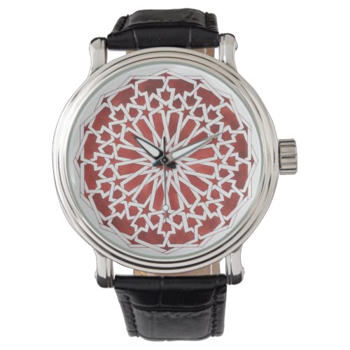 Moroccan Red Mosaic Watch ALCAZAR