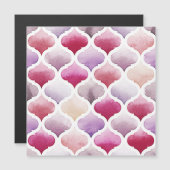 Moroccan Rug: Watercolor Tangier Pattern. (Front/Back)