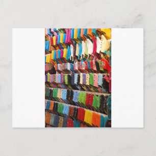 Moroccan Shoes Postcard