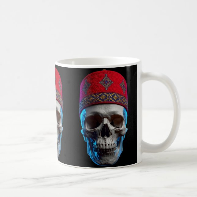 Moroccan Skull Art Coffee Mug (Right)