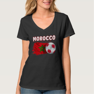 moroccan soccer team men moroccan flag morocco soc T-Shirt