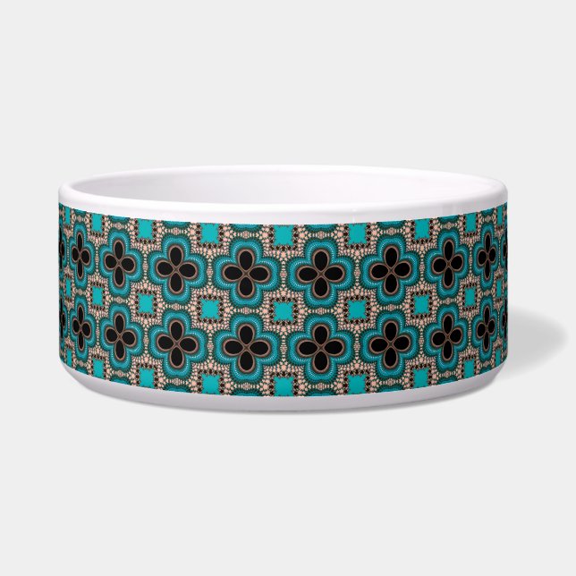 moroccan style cat food bowl (Front)