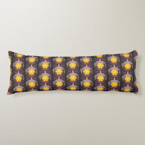 Moroccan style geometric body pillow