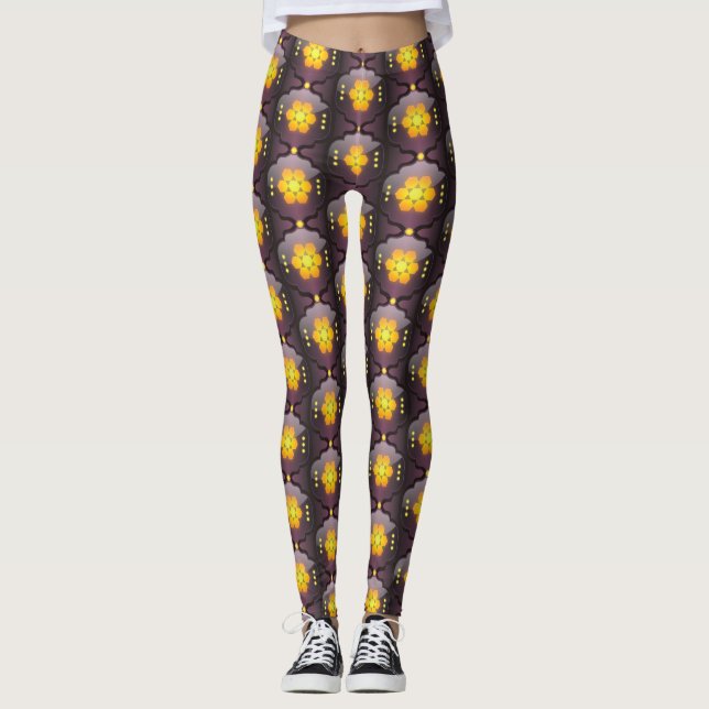 Moroccan style geometric leggings (Front)