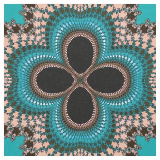 Moroccan style geometric print fabric