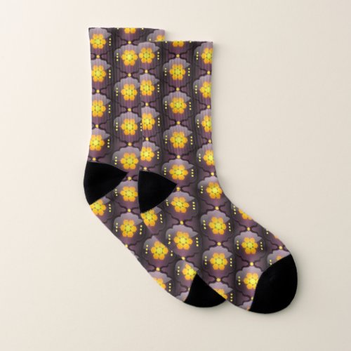 Moroccan style geometric socks