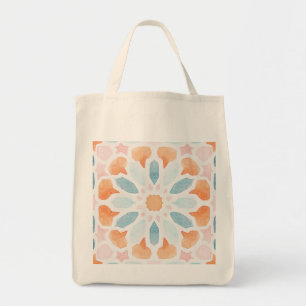Moroccan style  in blue and orange style 2 tote bag