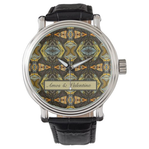 Moroccan style marble customizable      watch