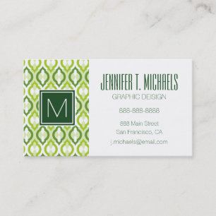 Moroccan Style Pattern Business Card