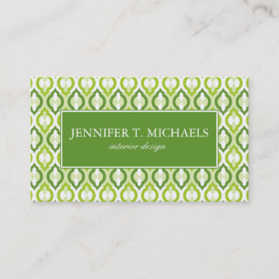 Moroccan Style Pattern Business Card