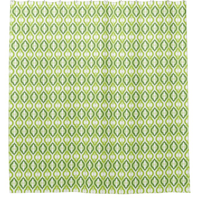 Moroccan Style Pattern Shower Curtain (Front)