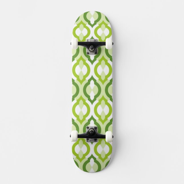 Moroccan Style Pattern Skateboard Deck (Front)