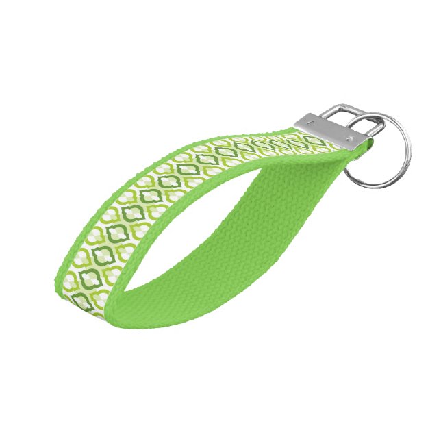 Moroccan Style Pattern Wrist Keychain (Angled Up)