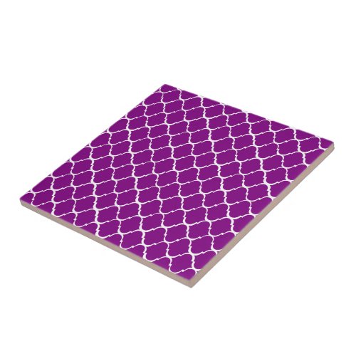 Moroccan Style Purple Ceramic Tile