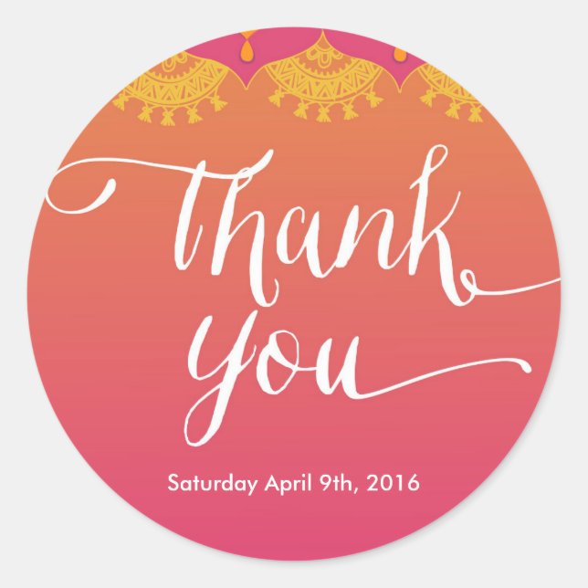 Moroccan tag - Indian Inspiration tag (Front)