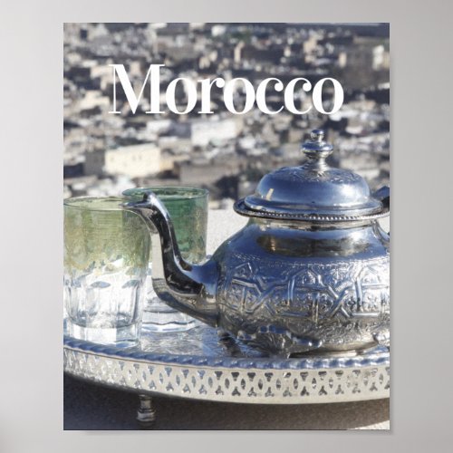 Moroccan Tea   Traditional Clothing  Casablanca Poster
