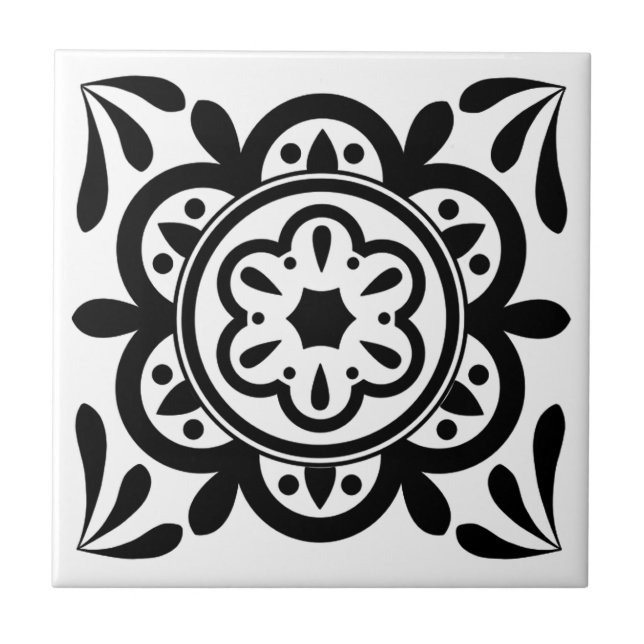 Moroccan Template Ceramic Tile (Front)