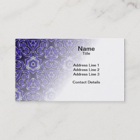 Moroccan Textile Pattern Business Card