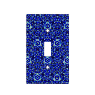 Moroccan Textile Pattern Tiled Symmetry Light Switch Cover