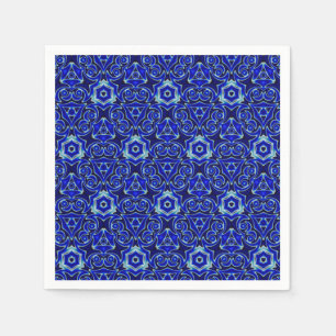 Moroccan Textile Pattern Tiled Symmetry Napkins