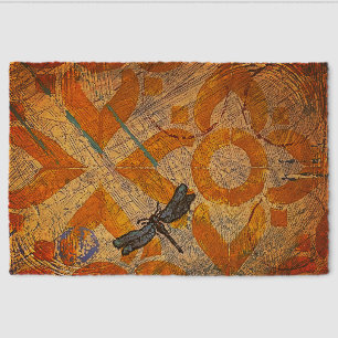 Moroccan theme dragonfly Coir Mat