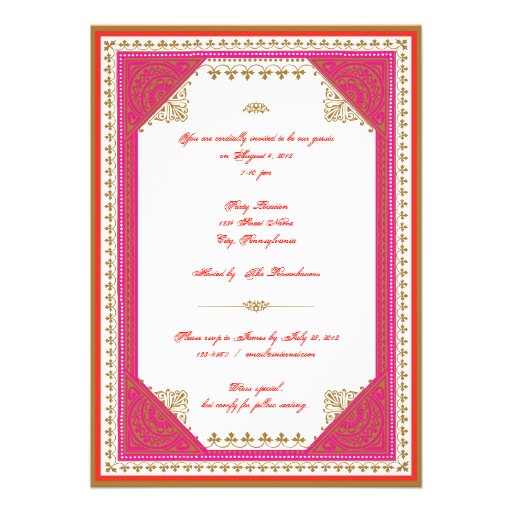 Moroccan Themed Birthday Invitations 8