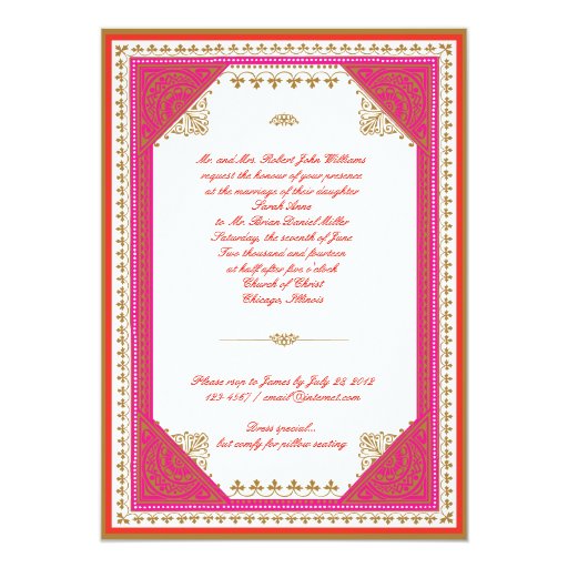 Moroccan Wedding Invitations 4