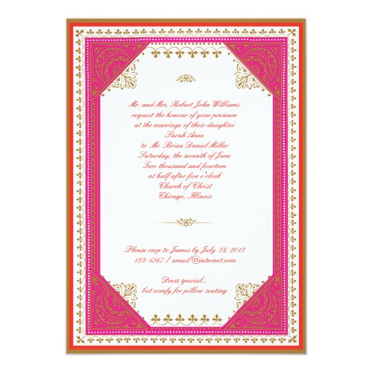 Moroccan Themed Wedding Invitation Zazzle Moroccan Themed Wedding Invitation