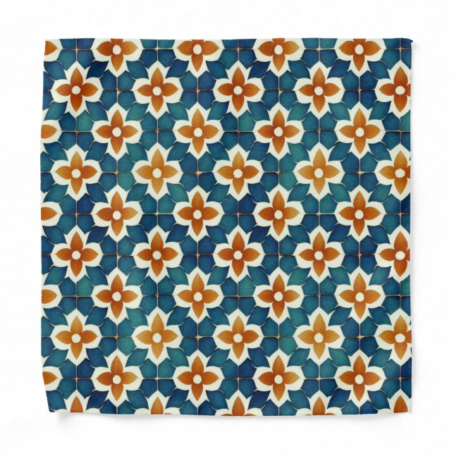 Moroccan Tile Bandana (Front)