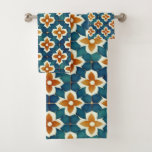 Moroccan Tile Bath Towel Set