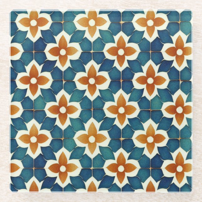 Moroccan Tile Coaster (Front)