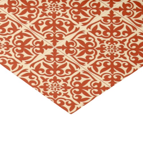 Moroccan tile _ coral orange and peach tissue paper