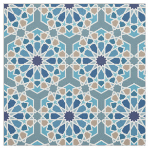 Moroccan tile designs fabric