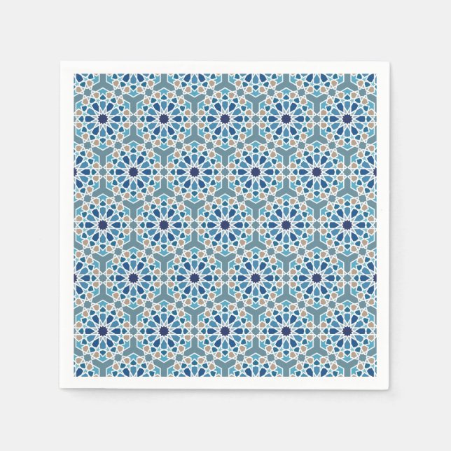 Moroccan tile designs napkins (Front)