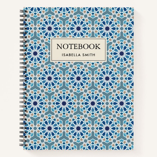 Moroccan tile designs notebook (Front)
