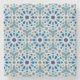 Moroccan tile designs stone coaster
