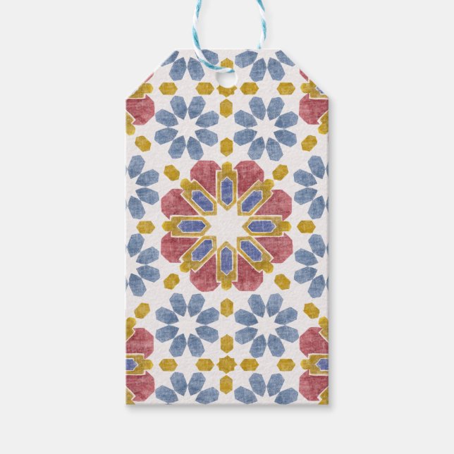 Moroccan Tile Gift Tags (Front)