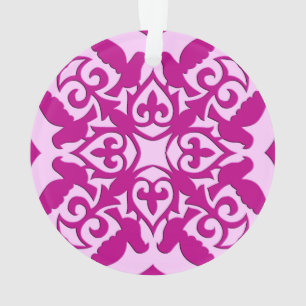 Moroccan tile - magenta and pink ornament