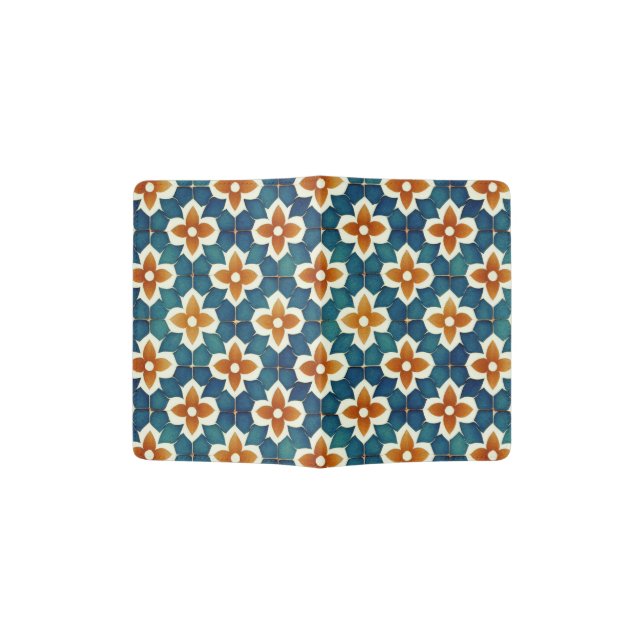 Moroccan Tile Passport Holder (Opened)