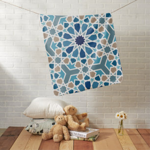 Moroccan Tile Pattern Baby Blanket