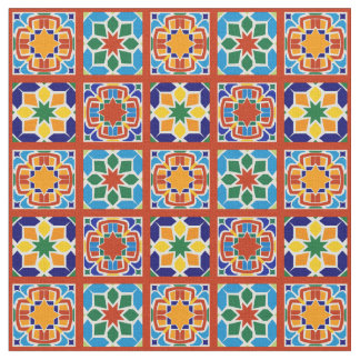 Moroccan Tile Pattern Fabric Quilting Sewing