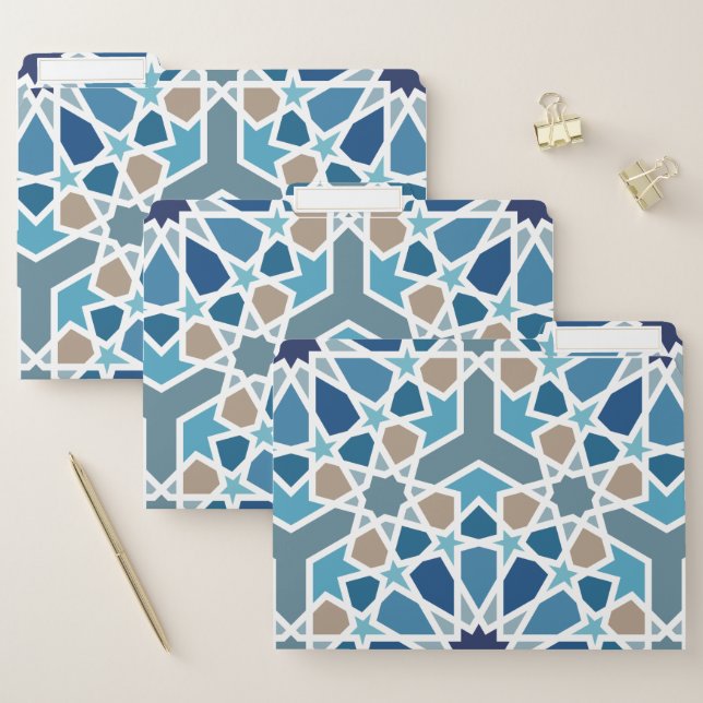 Moroccan Tile Pattern File Folder (Set)