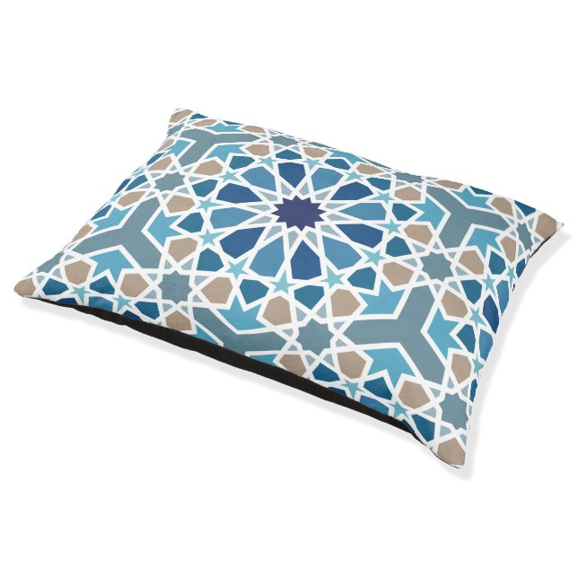 Moroccan Tile Pattern Pet Bed (Angled)
