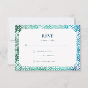Moroccan Tile Pattern Response Card