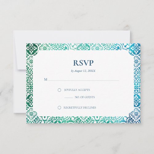 Moroccan Tile Pattern Response Card