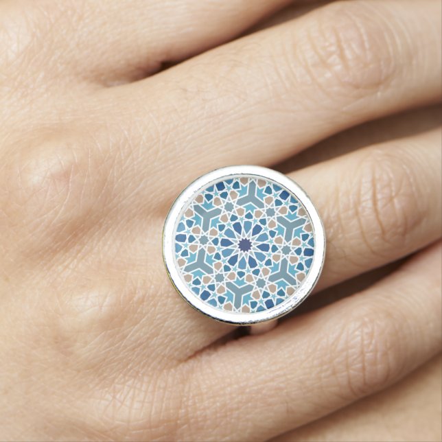 Moroccan Tile Pattern Ring (In Situ)
