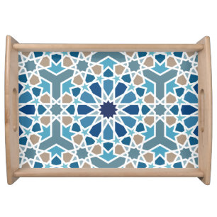 Moroccan Tile Pattern Serving Tray