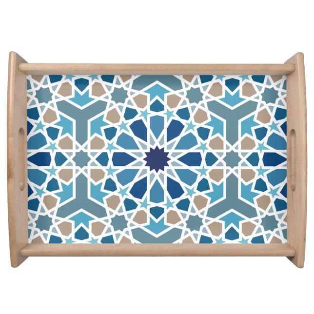 Moroccan Tile Pattern Serving Tray (Front)